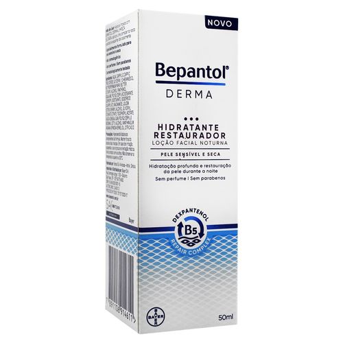 Hidratante Facial Bepantol Derma 50ml Creme Noturno