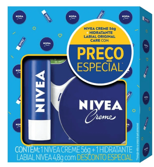Kit Nivea Cr Lata 56G Lip Orig 40 Desc