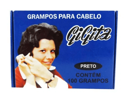 Kit Grampo Cabelo Gigita Preto N 5 100Un - Gigita