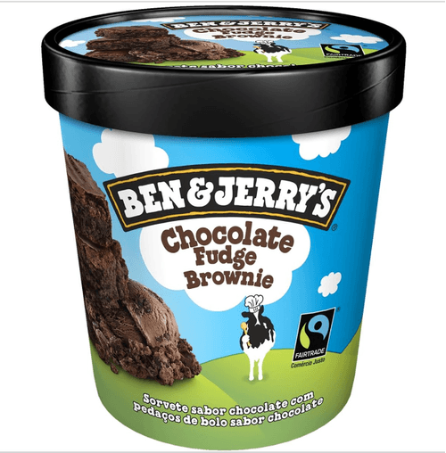 Sorvete Vegano Chocolate Fudge Brownie Ben & Jerry's Pote 458ml