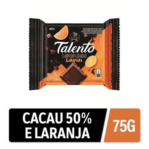 Chocolate GAROTO TALENTO Dark Laranja 75g