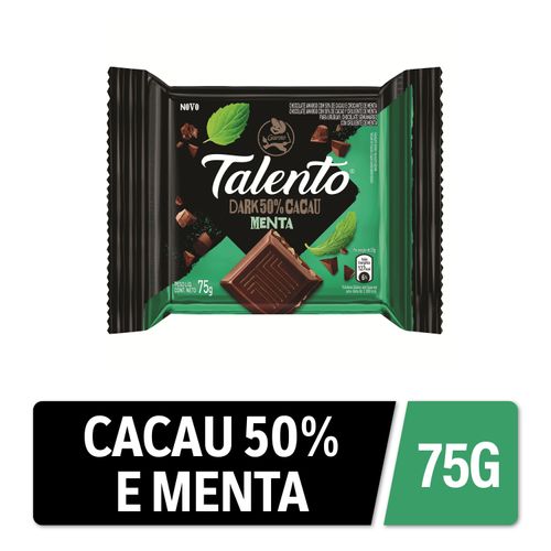 Chocolate GAROTO TALENTO Dark Menta 75g