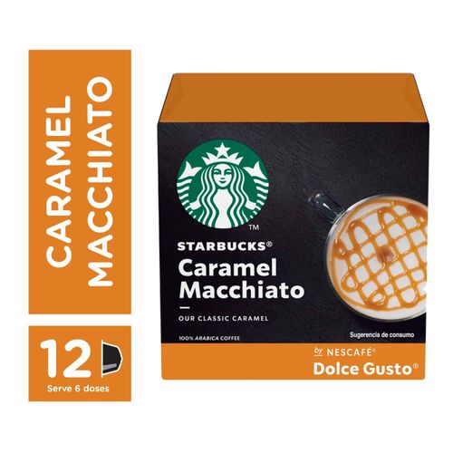 Café em Cápsula Starbucks Caramel Macchiato by Nescafé Dolce Gusto - 12 Cápsulas