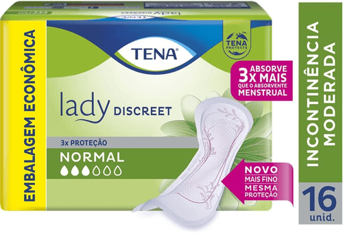 ABSORVENTE GERIÁTRICO TENA LADY DISCREET NORMAL 16UN