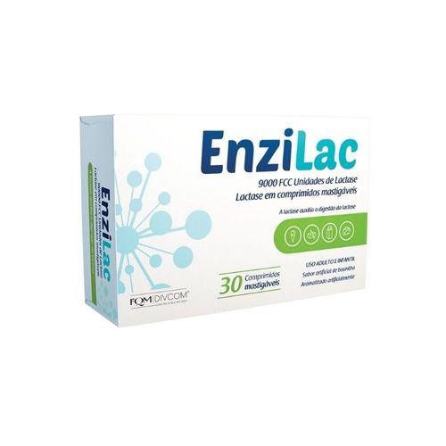 Enzilac 9000UI 30 Comprimidos - Enzima Lactase