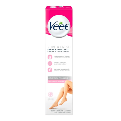 Creme Depilatório Veet Pure & Fresh para Pele Normal - 200ml