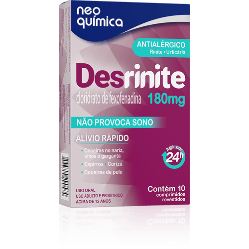 Desrinite 180mg 10 comprimidos