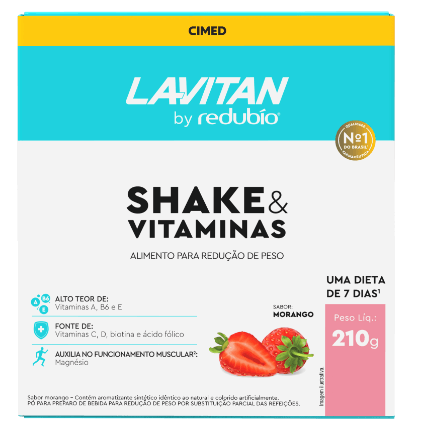 Lavitan By Redubío Shake & Vitaminas Morango - 210g