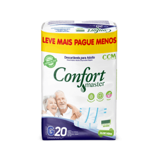 Fralda Geriátrica Confort Master G - Pacote com 20 Unidades