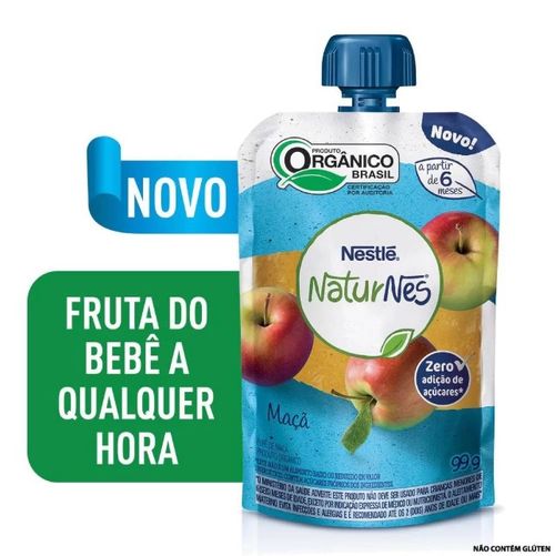 Purê Orgânico Nestlé Naturnes Maçã - 99g