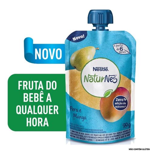 Purê Orgânico Nestlé Naturnes Pera e Manga - 99g