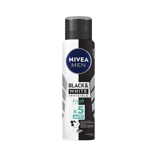 Desodorante Antitranspirante Aerosol NIVEA Invisible for Black & White Fresh 150ml