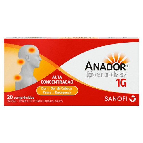 ANADOR 1G COM 20 COMPRIMIDOS