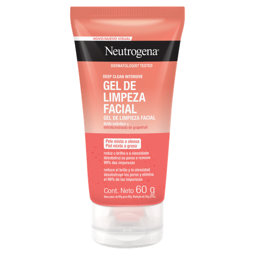 Gel de Limpeza Facial Neutrogena Deep Clean Intensive - 60g