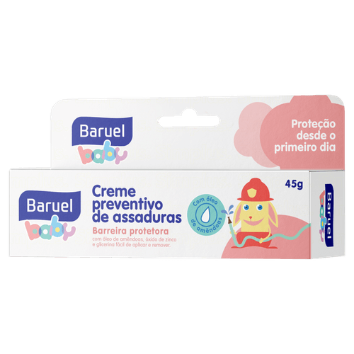 Creme Preventivo de Assaduras Bebê Baruel Baby Caixa 45g