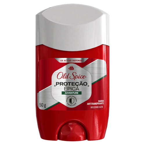 Desodorante Old Spice Proteção Épica Adventure Antitranspirante Barra - 50g