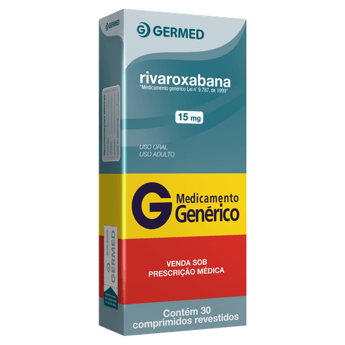 Rivaroxabana 15mg 30 Comprimidos Germ