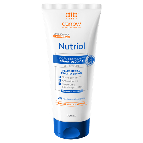 Hidratante Loção sem Perfume Darrow Nutriol Bisnaga 200ml