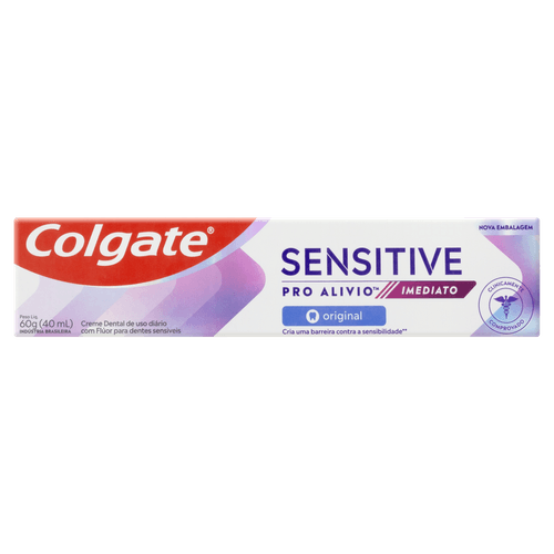 Creme Dental Original Colgate Sensitive Pro-Alívio Imediato Caixa 60g