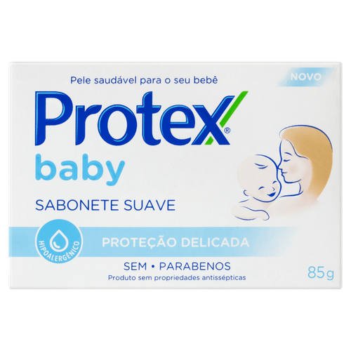 Sabonete Barra Suave Protex Baby Proteção Delicada Caixa 85g