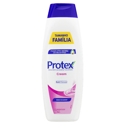 Sabonete Líquido Antibacteriano Protex Cream Frasco 650ml Tamanho Família