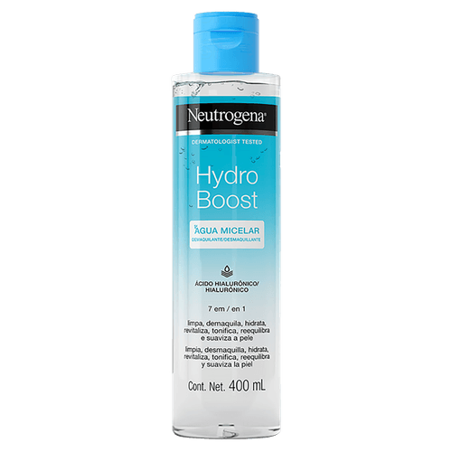 Água Micelar Demaquilante Neutrogena Hydro Boost Frasco 400ml