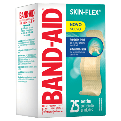 Curativo Band-Aid Skin-Flex Caixa 25 Unidades