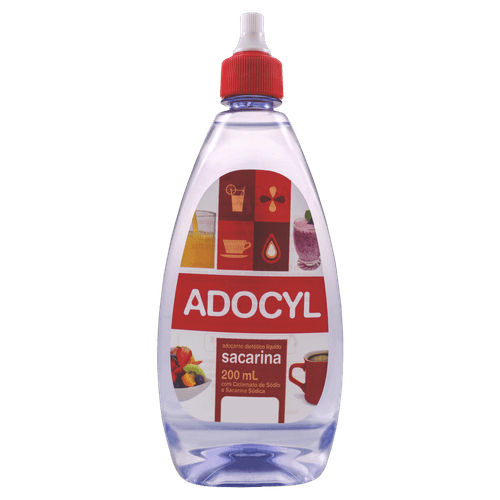 Adoçante Líquido Sacarina Adocyl Frasco 200ml