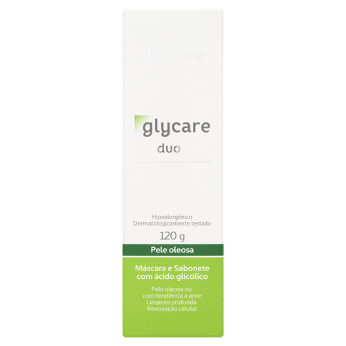 Máscara e Sabonete Mantecorp Skincare Glycare Duo Caixa 120g