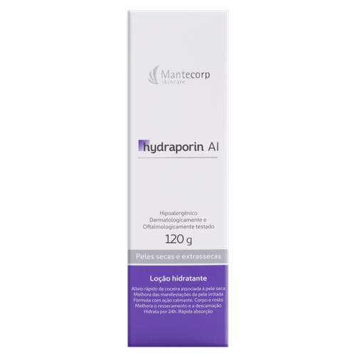 Loção Hidratante Corpo e Rosto Mantecorp Skincare Hydraporin Al Caixa 120g