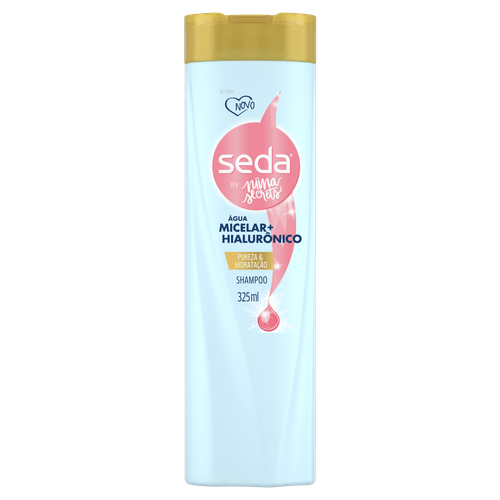 Shampoo Seda by Niina Secrets Água Micelar e Hialurônico Frasco 325ml