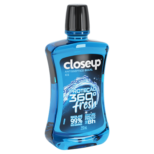 Enxaguante Bucal Ice Closeup Proteção 360° Fresh Frasco 250ml