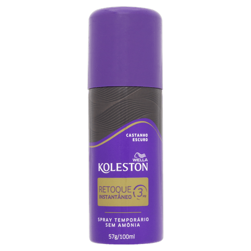Retoque Spray Castanho Escuro Wella Koleston Frasco 100ml
