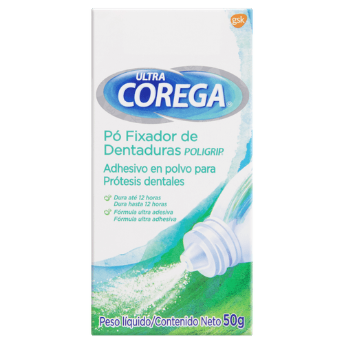 Fixador de Dentadura Pó Ultra Corega Caixa 50g