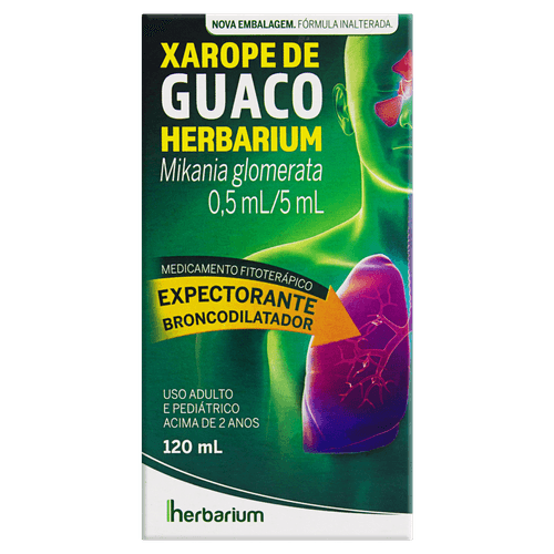 Xarope Expectoração Guaco Herbarium 0,5ml/5ml Frasco 120ml