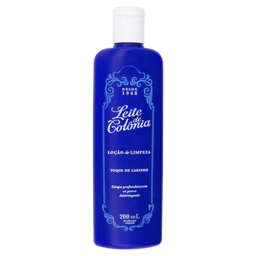 Loção de Limpeza Toque de Carinho Leite de Colônia Frasco 200ml