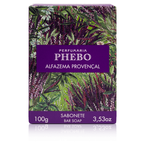 Sabonete Barra Alfazema Provençal Phebo Caixa 100g