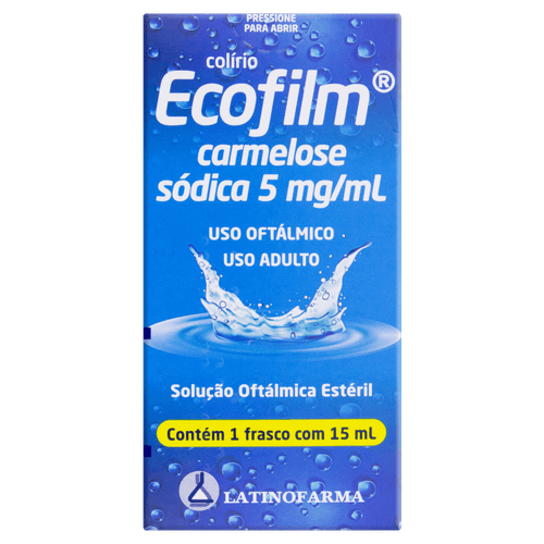 Ecofilm 5mg Solução Oftálmico Gotas 15ml