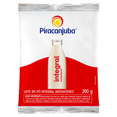 Leite Pó Instantâneo Integral Piracanjuba Pacote 200g