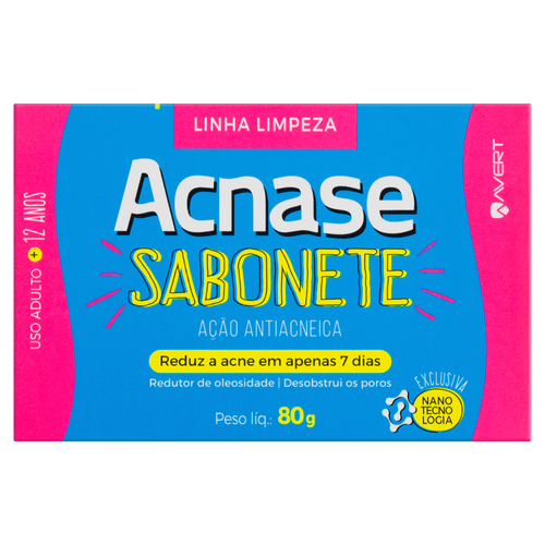 Sabonete Acnase Clean Anti Acne 80G - Acnase