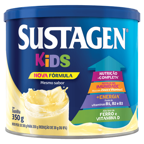 Complemento Alimentar Sustagen Kids Baunilha 380g