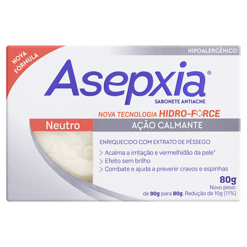 Sabonete Asepxia Neutro 90G - Asepxia