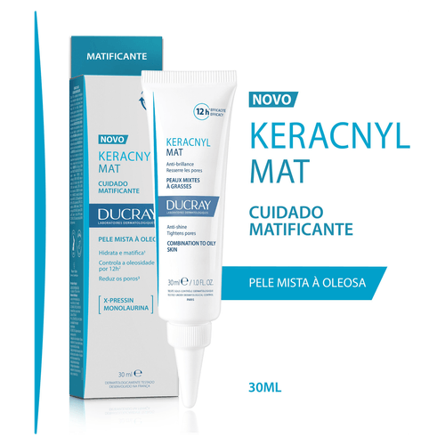 Hidratante Cuidado Matificante Ducray Keracnyl Mat - 30ml