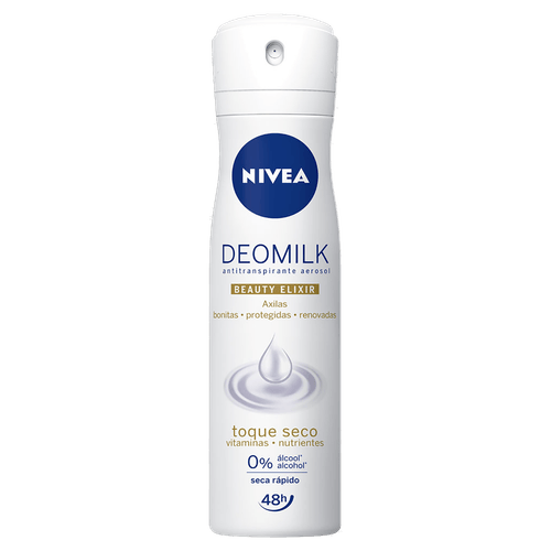 Desodorante Antitranspirante Aerosol NIVEA Deomilk Toque Seco 150ml