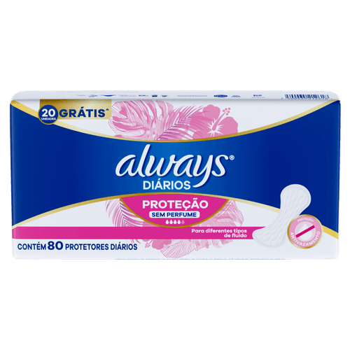 ABSORVENTE ALWAYS PROT DIARIO S/PERF 80UN