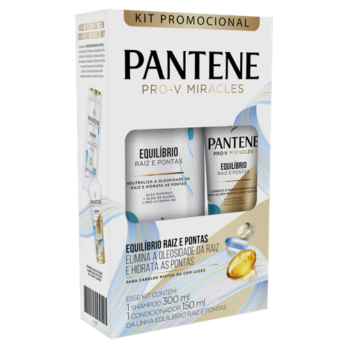 KIT PANTENE EQUILIBRIO SHAMPOO 300 + CONDICIONADOR 150ML