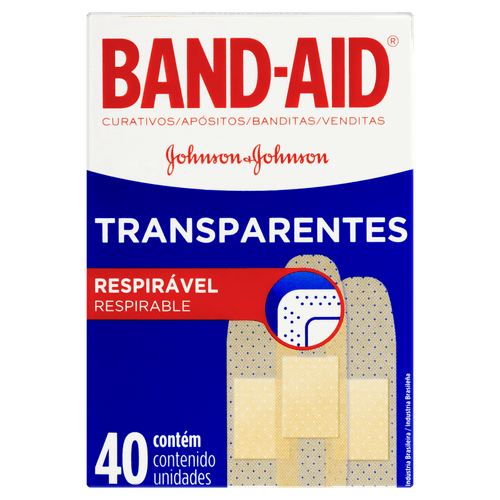 Curativo Band-Aid Transparente 40 Unidades