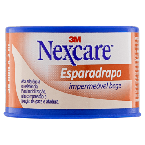 Esparadrapo Nexcare Impermeavel Bege 25Mmx3Mt - Nexcare