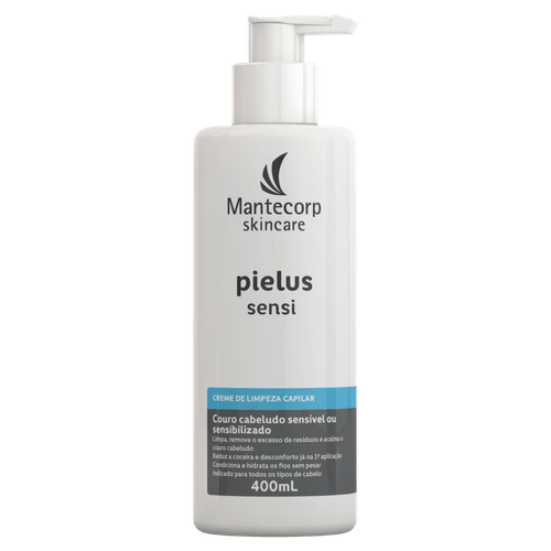 Creme de Limpeza Capilar Mantecorp Pielus Sensi Frasco - 400ml