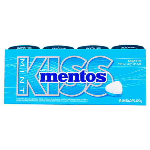 Pastilhas Mentos Kiss S/Acu Mentalterado Lata 35G - Mentos